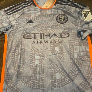 MLS Adidas NYCFC New York City JERSEY MEN'S SIZE M-XXL New w tags!